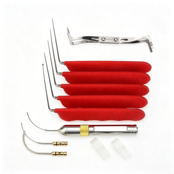 Automotive Extracting Pin Set with Fiber Optic Light
