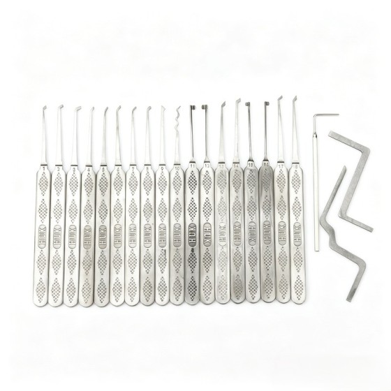 Stainless Steel Lock Pick Set (18-Piece)