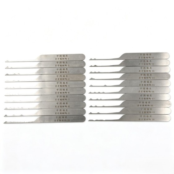 Single-Head Brush Hook Pick Set (20-Piece)