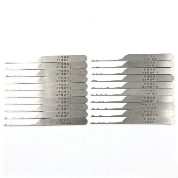 Single-Head Brush Hook Pick Set (20-Piece)