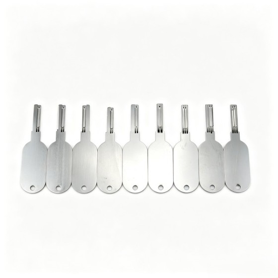 Alloy Steel Large-Handle Foil Tool Set (9-Piece)