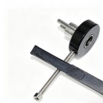 Black Steel Short HU66 Quick-Open Brush Hook (VW / Audi)